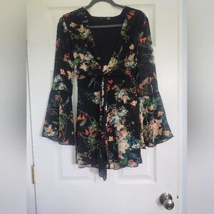 Floral Bell Sleeve Dress